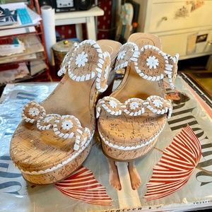 JACK ROGERS Cork Wedge Sansal Size 10